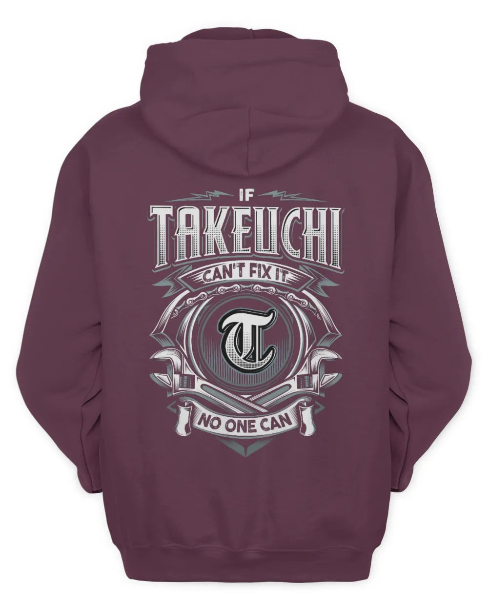 TAKEUCHI AP81-K4-626 - Personalized Ahmed Quote Apparel “If Ahmed Can't Fix It, No One Can” - Unisex Hoodie - Maroon