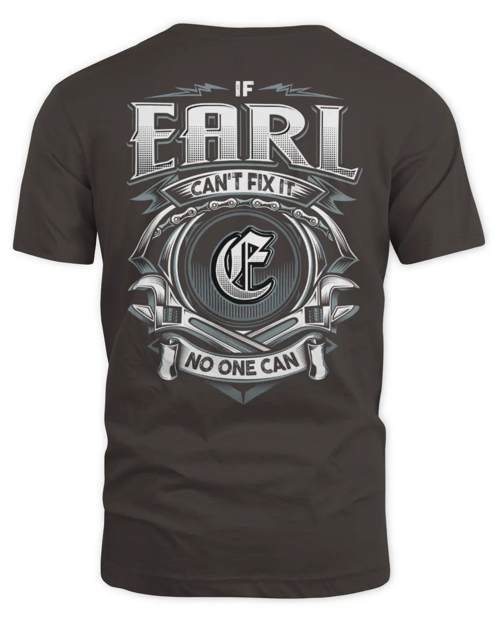 EARL AP81-K4-626 - Personalized Ahmed Quote Apparel “If Ahmed Can't Fix It, No One Can” - Unisex Standard T-Shirt - Dark Chocolate