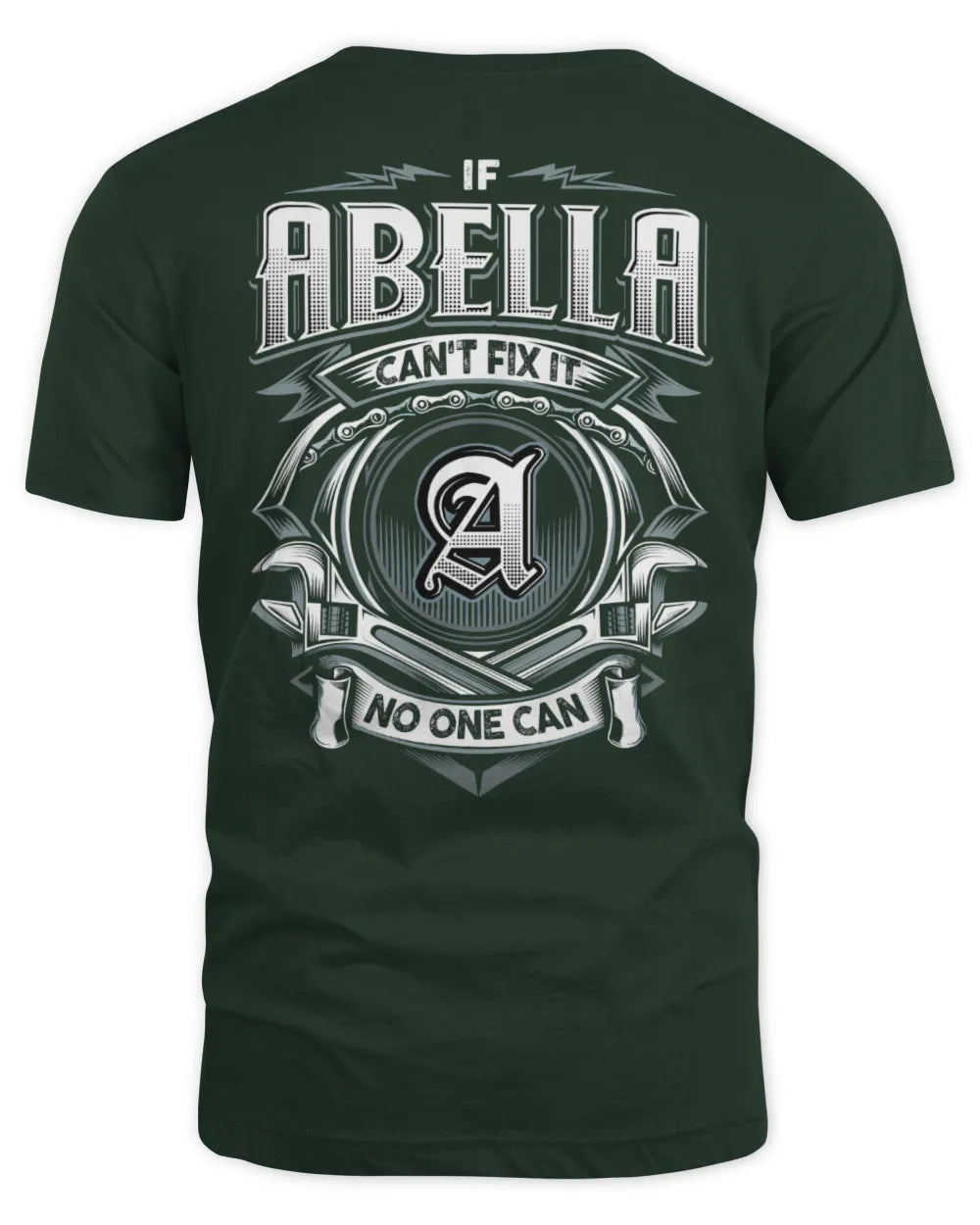 ABELLA AP81-K4-626 - Personalized Ahmed Quote Apparel “If Ahmed Can't Fix It, No One Can” - Unisex Standard T-Shirt - Forest Green