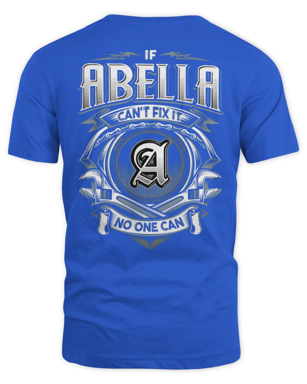 ABELLA AP81-K4-626 - Personalized Ahmed Quote Apparel “If Ahmed Can't Fix It, No One Can” - Unisex Standard T-Shirt - Royal