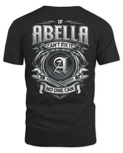 ABELLA AP81-K4-626 - Personalized Ahmed Quote Apparel “If Ahmed Can't Fix It, No One Can” - Unisex Standard T-Shirt - Black