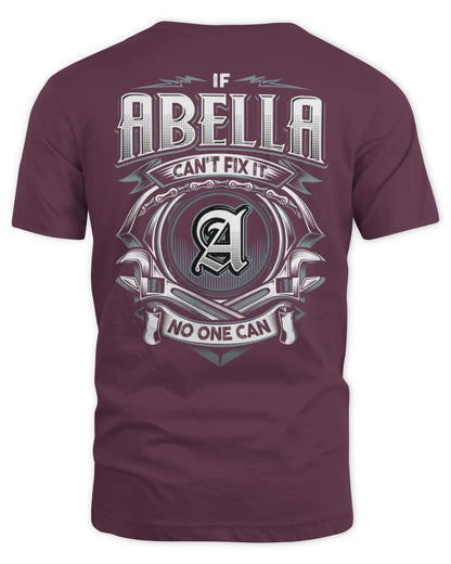 ABELLA AP81-K4-626 - Personalized Ahmed Quote Apparel “If Ahmed Can't Fix It, No One Can” - Unisex Standard T-Shirt - Maroon