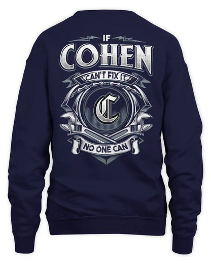 COHEN AP81-K4-626 - Personalized Ahmed Quote Apparel “If Ahmed Can't Fix It, No One Can” - Unisex Sweatshirt - Navy
