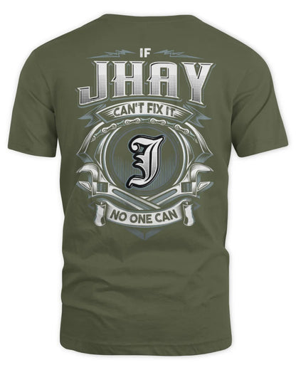 JHAY AP81-K4-626 - Personalized Ahmed Quote Apparel “If Ahmed Can't Fix It, No One Can” - Unisex Standard T-Shirt - Military Green