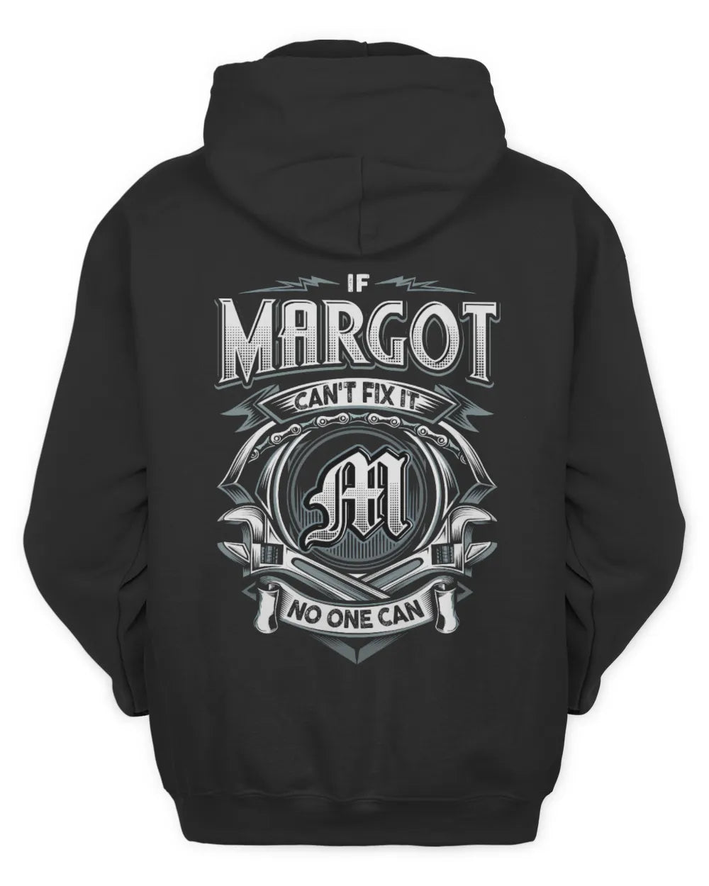 MARGOT AP81-K4-626 - Personalized Ahmed Quote Apparel “If Ahmed Can't Fix It, No One Can” - Unisex Hoodie - Black