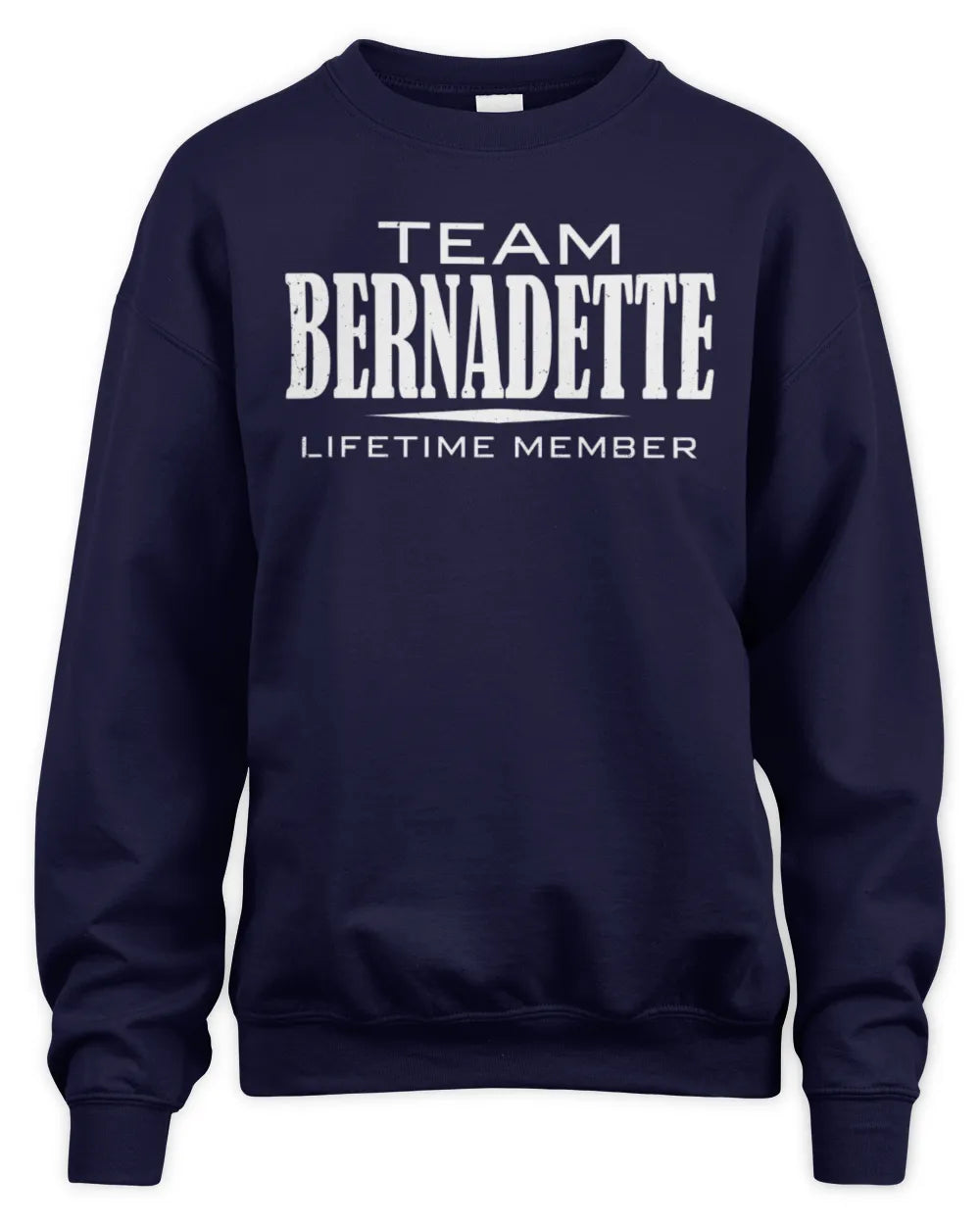 BERNADETTE BL62-K4-128 - Personalized “Team NAME Lifetime Member” - Unisex Sweatshirt - Navy