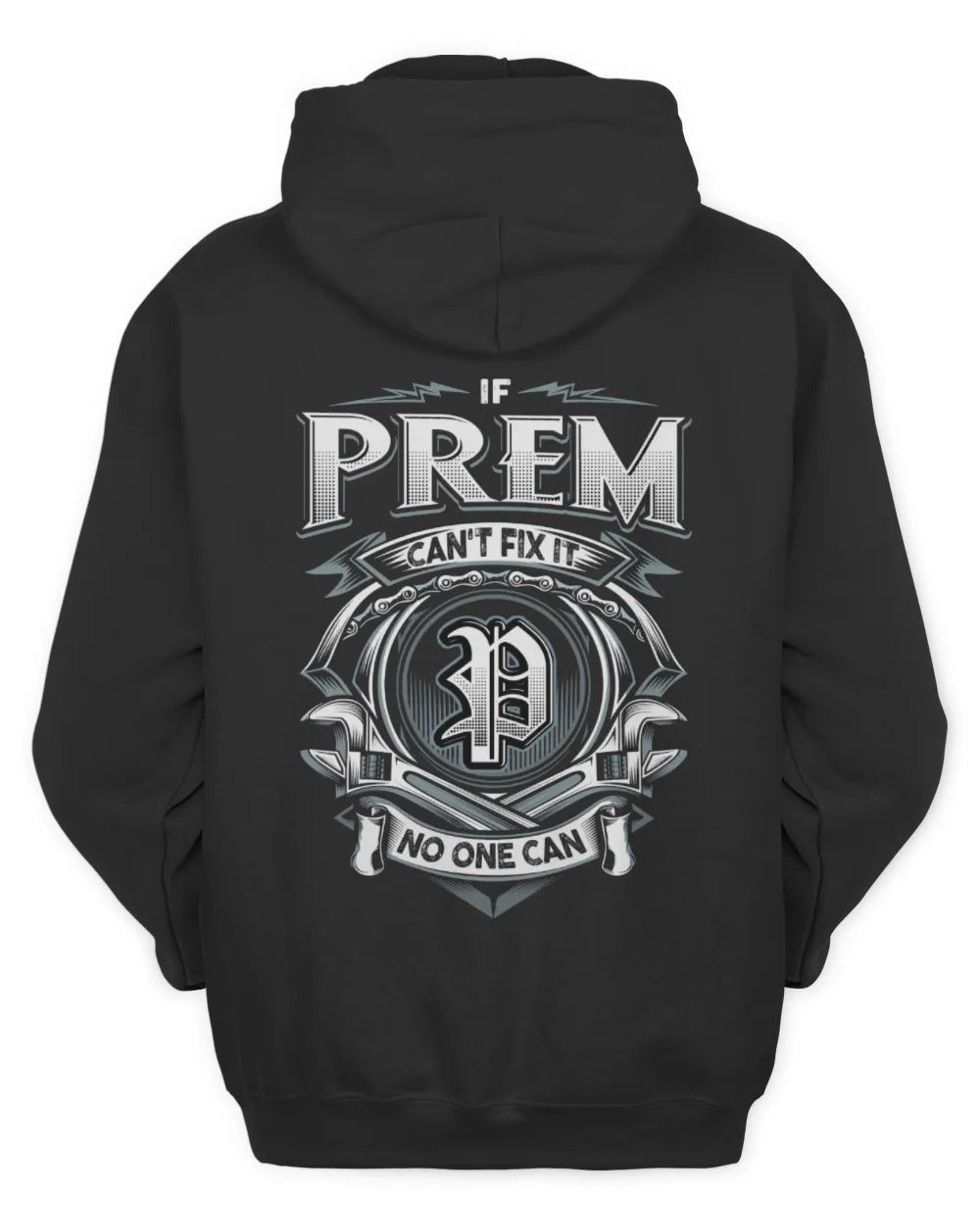 PREM AP81-K4-626 - Personalized Ahmed Quote Apparel “If Ahmed Can't Fix It, No One Can” - Unisex Hoodie - Black