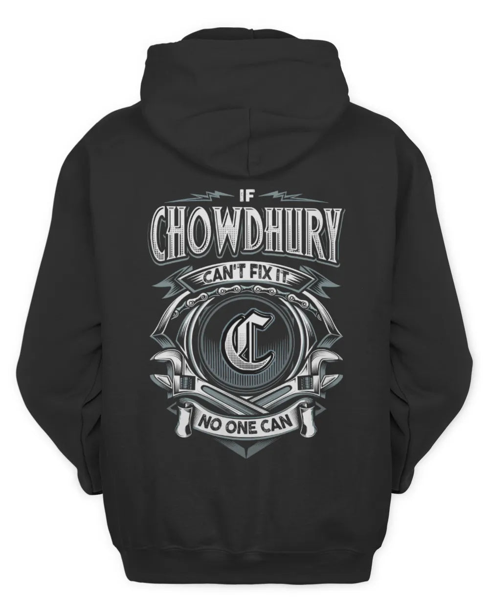 CHOWDHURY AP81-K4-626 - Personalized Ahmed Quote Apparel “If Ahmed Can't Fix It, No One Can” - Unisex Hoodie - Black