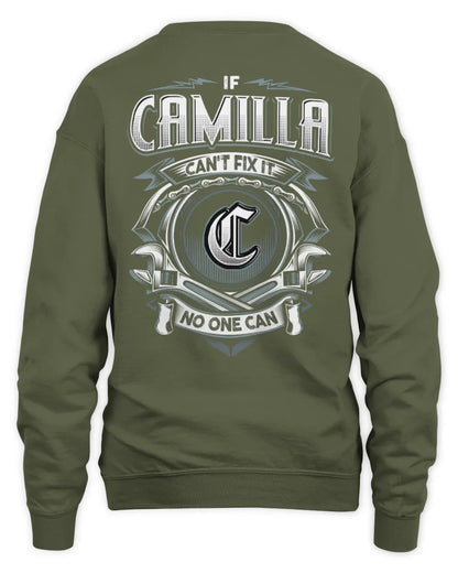 CAMILLA AP81-K4-626 - Personalized Ahmed Quote Apparel “If Ahmed Can't Fix It, No One Can” - Unisex Sweatshirt - Military Green