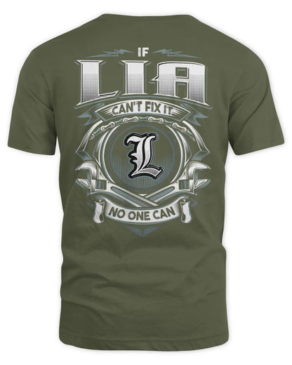 LIA AP81-K4-626 - Personalized Ahmed Quote Apparel “If Ahmed Can't Fix It, No One Can” - Unisex Standard T-Shirt - Military Green