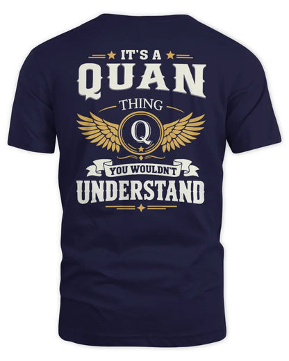 QUAN KT06-M008 It’s a [NAME] Thing – You Wouldn’t Understand | Personalized Vintage T-Shirt - Unisex Standard T-Shirt - Navy