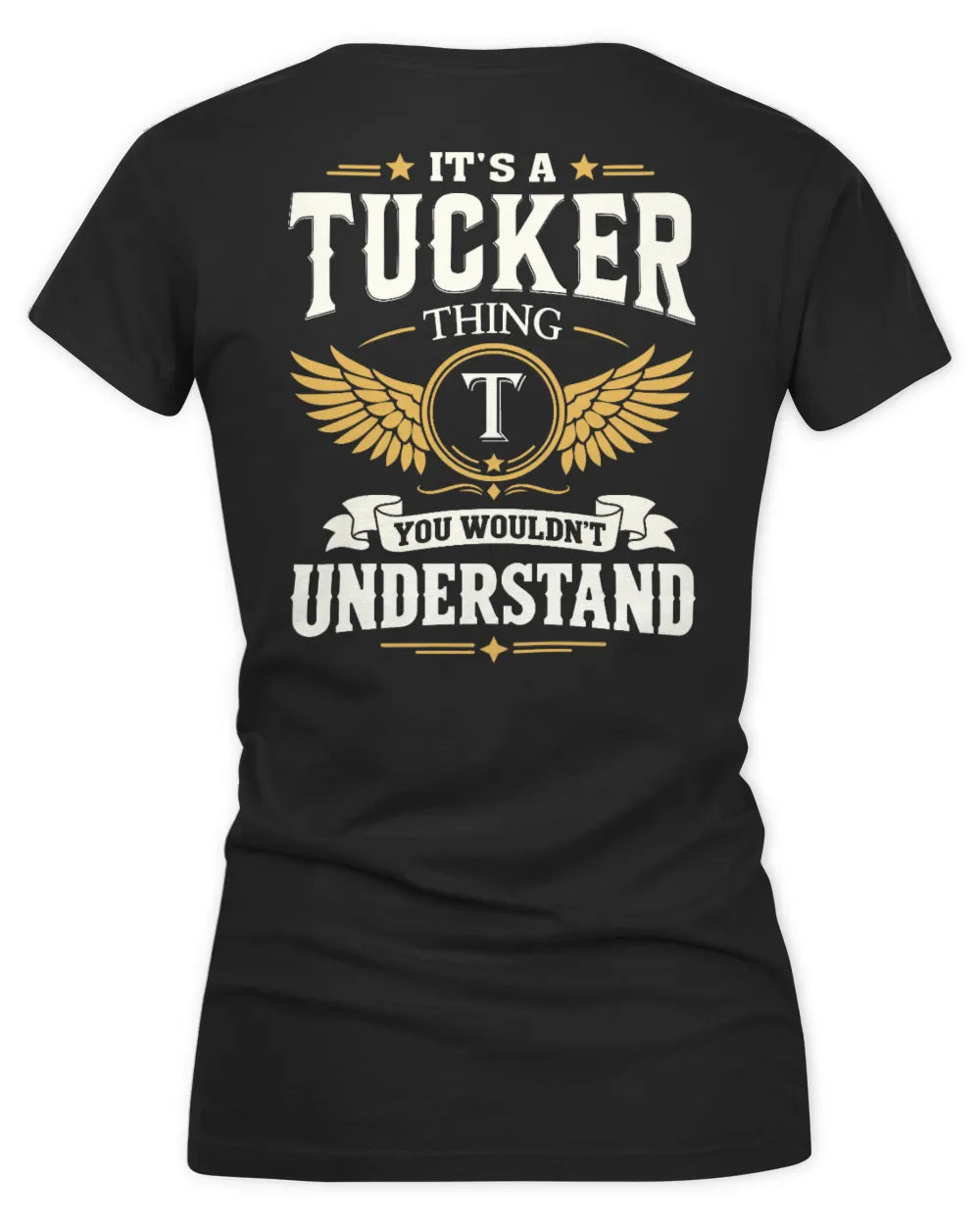 TUCKER KT06-M008 It’s a [NAME] Thing – You Wouldn’t Understand | Personalized Vintage T-Shirt - Women's V-Neck T-Shirt - Black