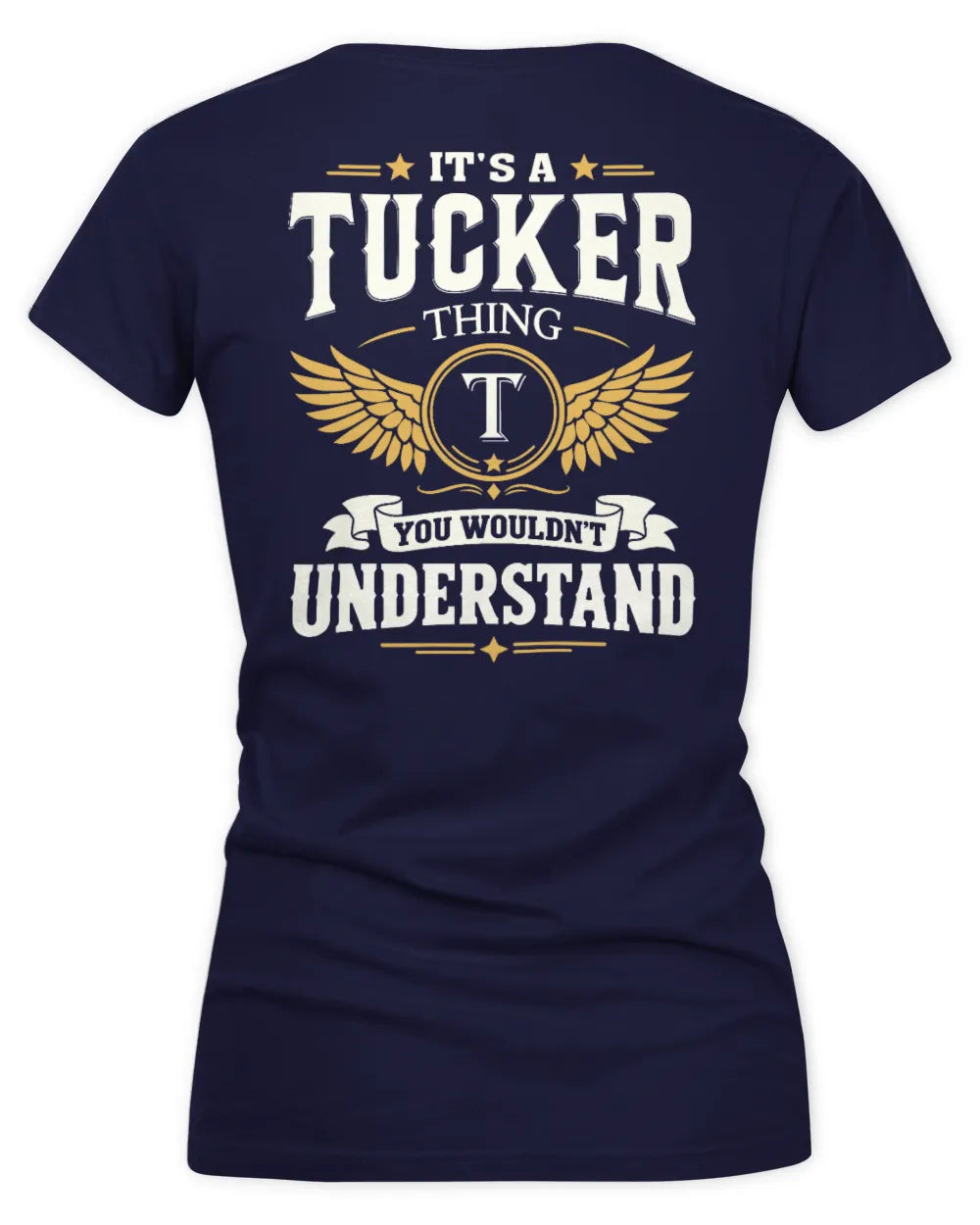 TUCKER KT06-M008 It’s a [NAME] Thing – You Wouldn’t Understand | Personalized Vintage T-Shirt - Women's V-Neck T-Shirt - Navy