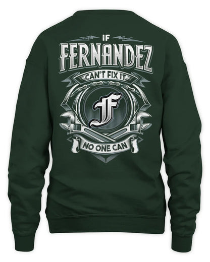 FERNANDEZ AP81-K4-626 - Personalized Ahmed Quote Apparel “If Ahmed Can't Fix It, No One Can” - Unisex Sweatshirt - Forest Green