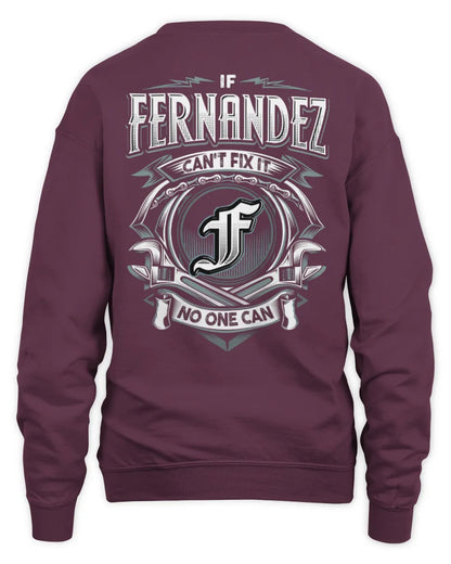 FERNANDEZ AP81-K4-626 - Personalized Ahmed Quote Apparel “If Ahmed Can't Fix It, No One Can” - Unisex Sweatshirt - Maroon
