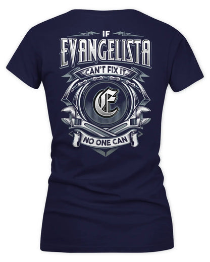EVANGELISTA AP81-K4-626 - Personalized Ahmed Quote Apparel “If Ahmed Can't Fix It, No One Can” - Women's V-Neck T-Shirt - Navy