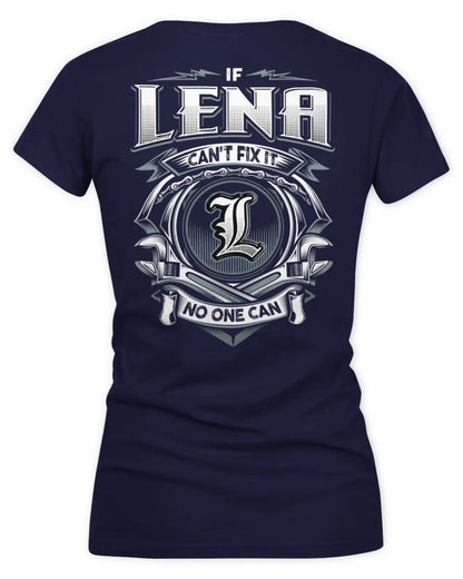 LENA AP81-K4-626 - Personalized Ahmed Quote Apparel “If Ahmed Can't Fix It, No One Can” - Women's V-Neck T-Shirt - Navy