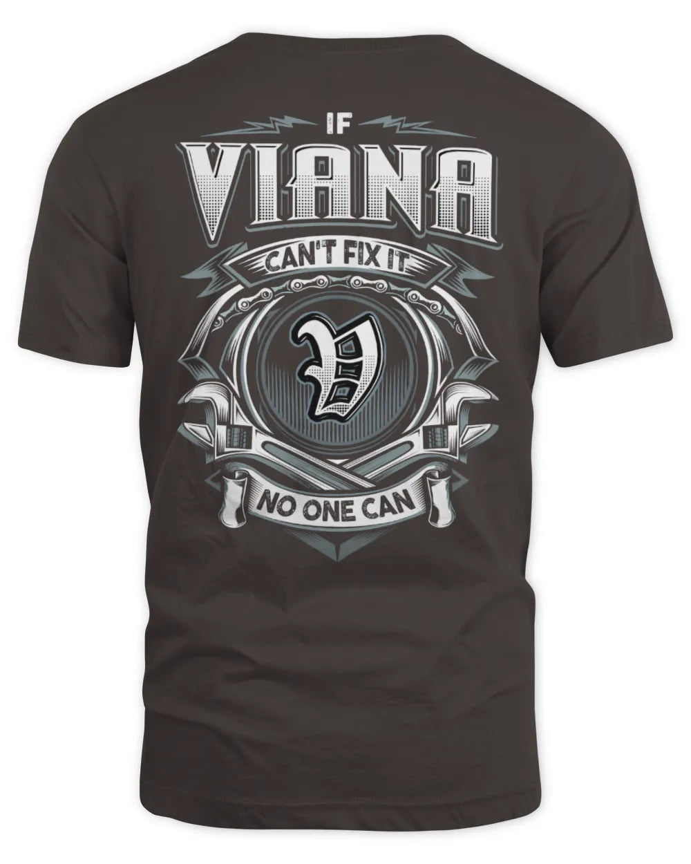 VIANA AP81-K4-626 - Personalized Ahmed Quote Apparel “If Ahmed Can't Fix It, No One Can” - Unisex Standard T-Shirt - Dark Chocolate