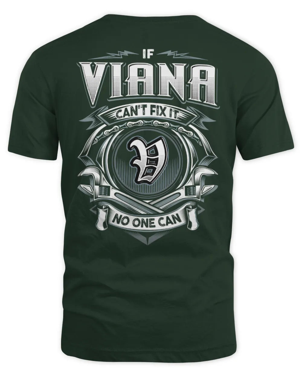 VIANA AP81-K4-626 - Personalized Ahmed Quote Apparel “If Ahmed Can't Fix It, No One Can” - Unisex Standard T-Shirt - Forest Green