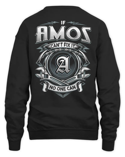 AMOS AP81-K4-626 - Personalized Ahmed Quote Apparel “If Ahmed Can't Fix It, No One Can” - Unisex Sweatshirt - Black