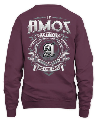 AMOS AP81-K4-626 - Personalized Ahmed Quote Apparel “If Ahmed Can't Fix It, No One Can” - Unisex Sweatshirt - Maroon