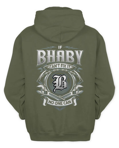 BHABY AP81-K4-626 - Personalized Ahmed Quote Apparel “If Ahmed Can't Fix It, No One Can” - Unisex Hoodie - Military Green