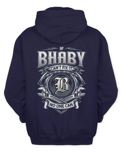 BHABY AP81-K4-626 - Personalized Ahmed Quote Apparel “If Ahmed Can't Fix It, No One Can” - Unisex Hoodie - Navy