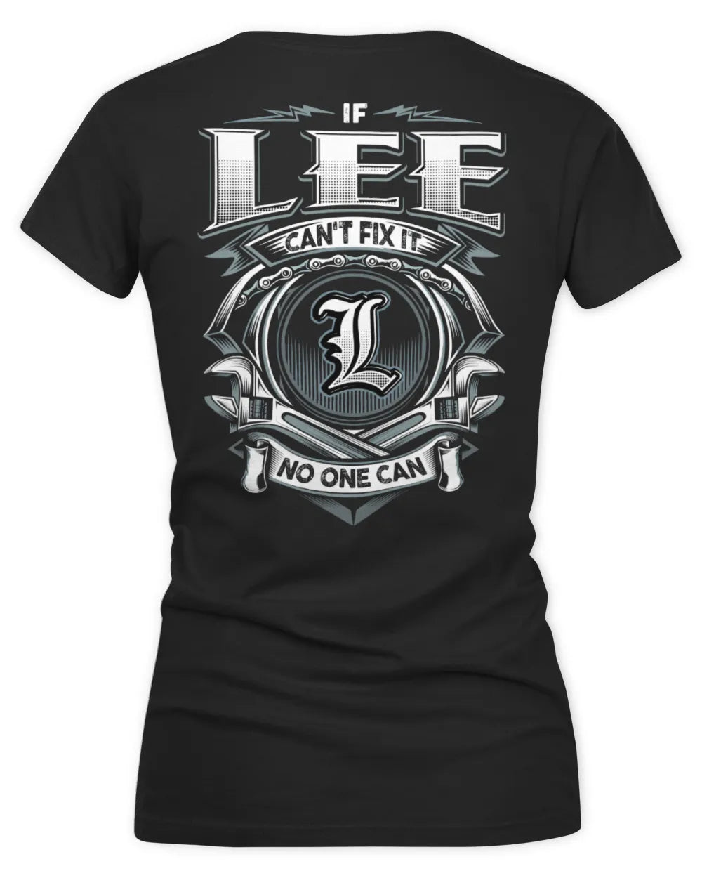 LEE AP81-K4-626 - Personalized Ahmed Quote Apparel “If Ahmed Can't Fix It, No One Can” - Women's V-Neck T-Shirt - Black