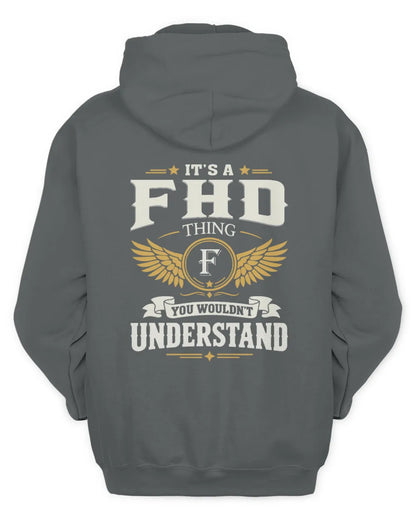 FHD KT06-M008 It’s a [NAME] Thing – You Wouldn’t Understand | Personalized Vintage T-Shirt - Unisex Hoodie - Charcoal