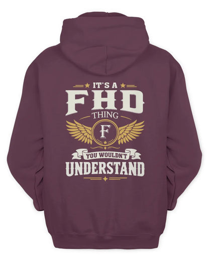 FHD KT06-M008 It’s a [NAME] Thing – You Wouldn’t Understand | Personalized Vintage T-Shirt - Unisex Hoodie - Maroon