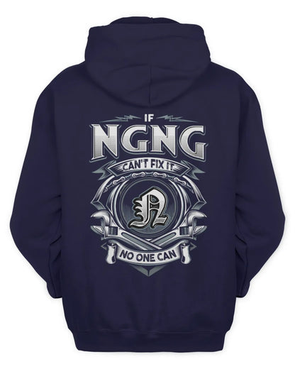NGNG AP81-K4-626 - Personalized Ahmed Quote Apparel “If Ahmed Can't Fix It, No One Can” - Unisex Hoodie - Navy