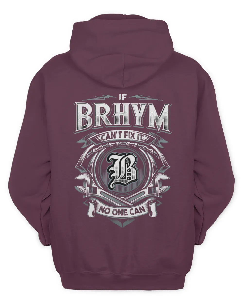 BRHYM AP81-K4-626 - Personalized Ahmed Quote Apparel “If Ahmed Can't Fix It, No One Can” - Unisex Hoodie - Maroon