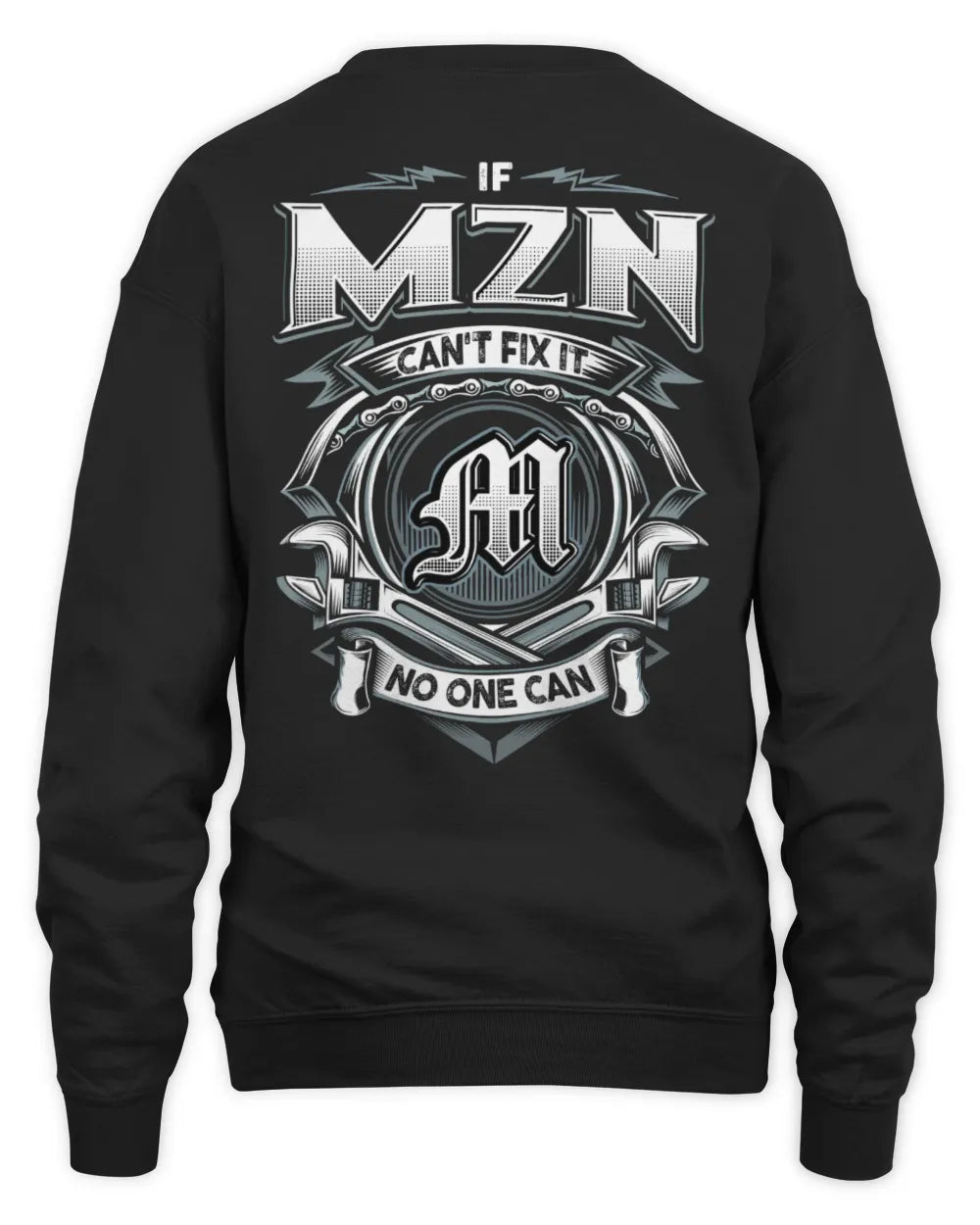 MZN AP81-K4-626 - Personalized Ahmed Quote Apparel “If Ahmed Can't Fix It, No One Can” - Unisex Sweatshirt - Black