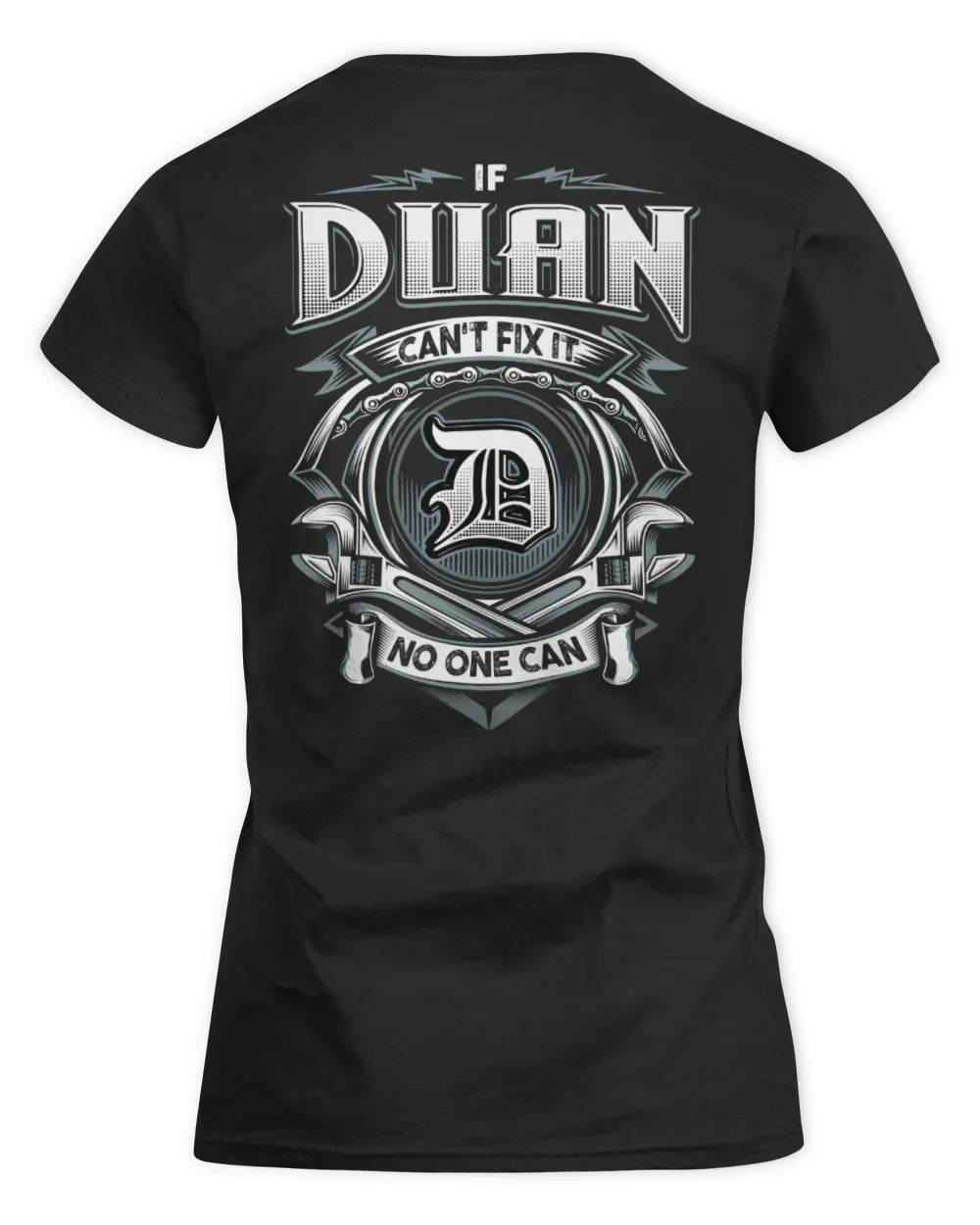 DUAN AP81-K4-626 - Personalized Ahmed Quote Apparel “If Ahmed Can't Fix It, No One Can” - Women's Standard T-Shirt - Black