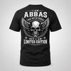 ABBAS P01-K24-229 – Personalized Skull Graphic Apparel “I Am NAME I May Not Be Perfect But I Am Limited Edition”