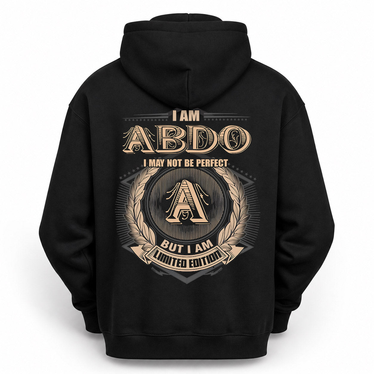 ABDO PH55-T25-Personalized Name Quote Apparel “I Am NAME May Not Be Perfect But I Am Limited Edition”