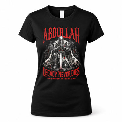 ABDULLAH HS90-K04-109 - NAME Legacy Never Dies Forged By Honor Personalized Knight