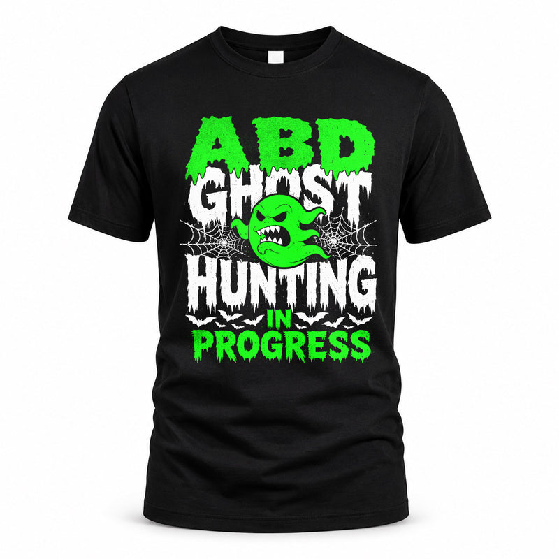 ABD HW22-K06-109 - NAME Ghost Hunting In Progress Personalized Halloween Shirt