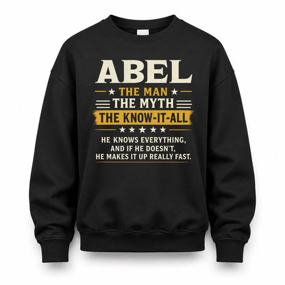 ABEL TM90-K04-125 - NAME Legendary Know-It-All Personalized Funny Shirt
