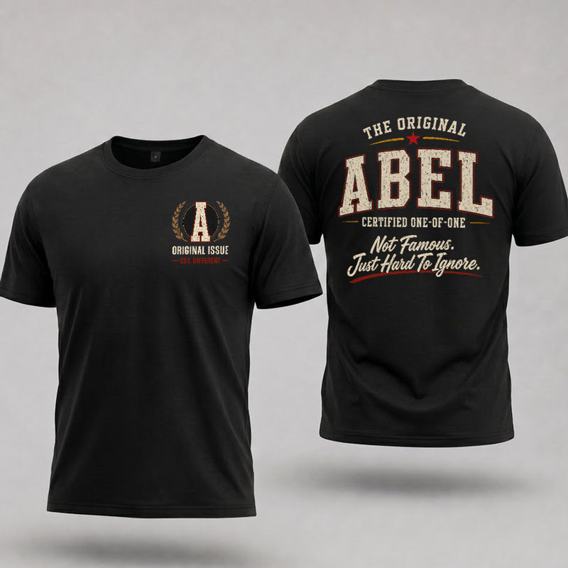 ABEL W68-F2-168 – Personalized Original Issue Apparel “The Original NAME Certified One-of-One"