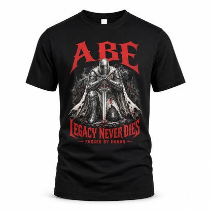 ABE HS90-K04-109 - NAME Legacy Never Dies Forged By Honor Personalized Knight