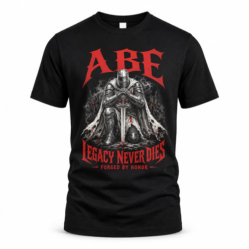 ABE HS90-K04-109 - NAME Legacy Never Dies Forged By Honor Personalized Knight