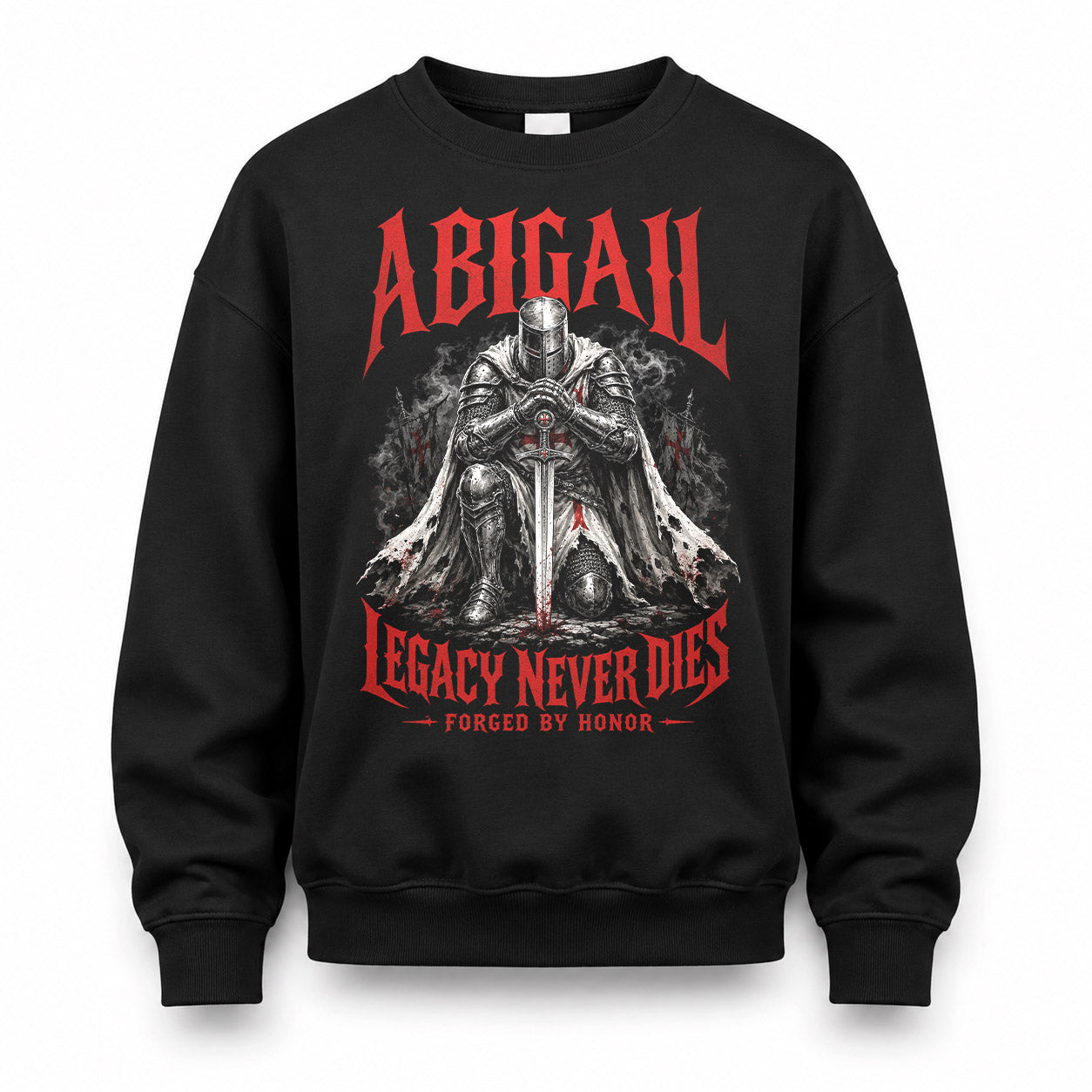 ABIGAIL HS90-K04-109 - NAME Legacy Never Dies Forged By Honor Personalized Knight