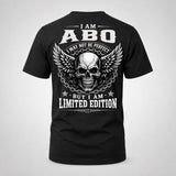 ABO P01-K24-229 – Personalized Skull Graphic Apparel “I Am NAME I May Not Be Perfect But I Am Limited Edition”