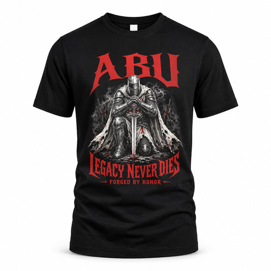 ABU HS90-K04-109 - NAME Legacy Never Dies Forged By Honor Personalized Knight