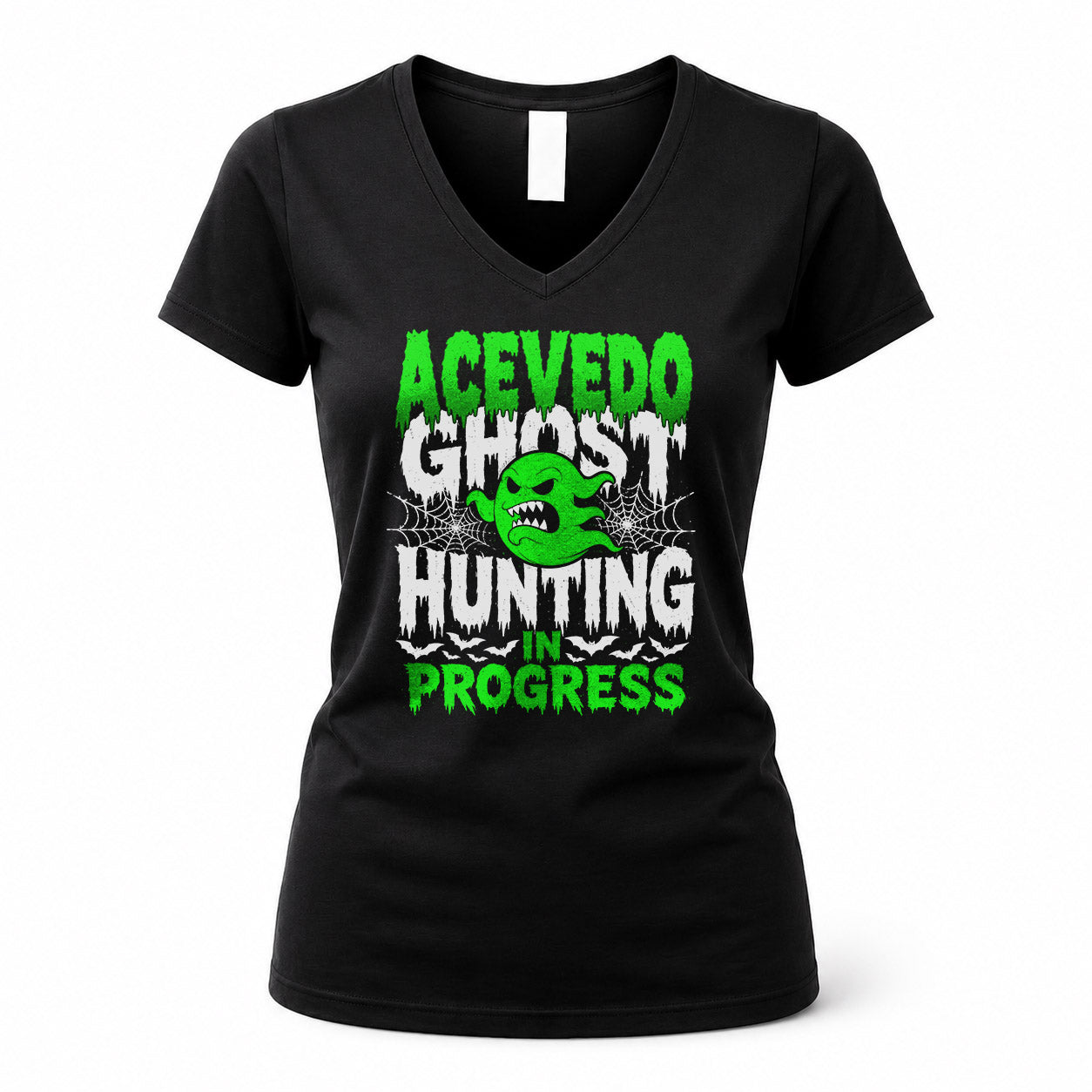 ACEVEDO HW22-K06-109 - NAME Ghost Hunting In Progress Personalized Halloween Shirt