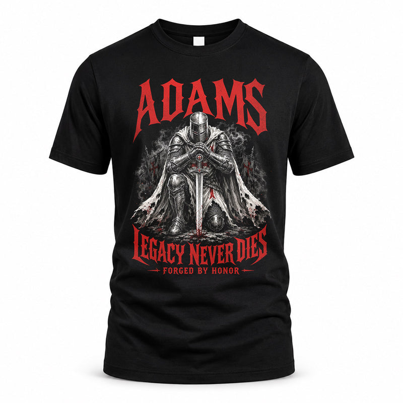 ADAMS HS90-K04-109 - NAME Legacy Never Dies Forged By Honor Personalized Knight