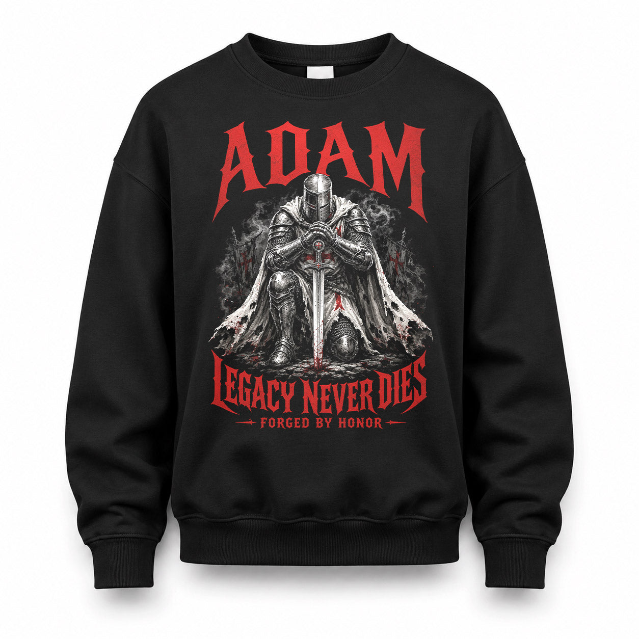 ADAM HS90-K04-109 - NAME Legacy Never Dies Forged By Honor Personalized Knight