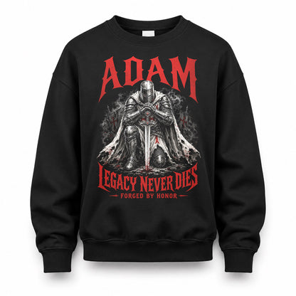 ADAM HS90-K04-109 - NAME Legacy Never Dies Forged By Honor Personalized Knight