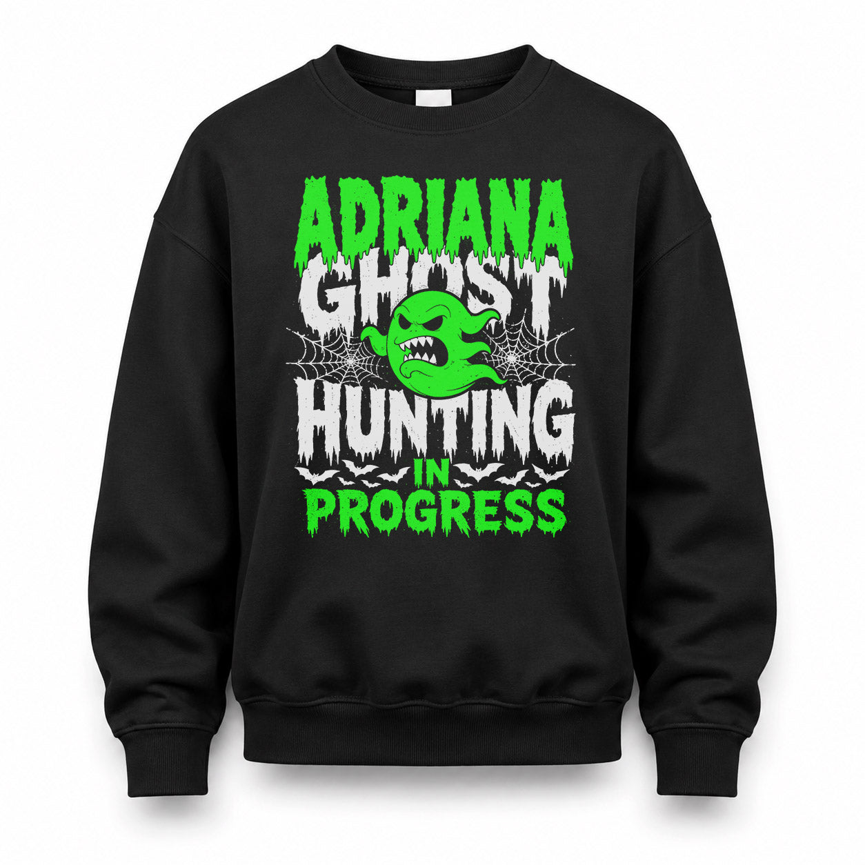 ADRIANA HW22-K06-109 - NAME Ghost Hunting In Progress Personalized Halloween Shirt
